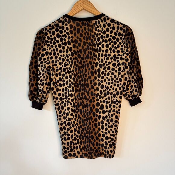 Moschino CheapandChic Cheetah Print Women's Top Size 8 - Picture 3 of 7